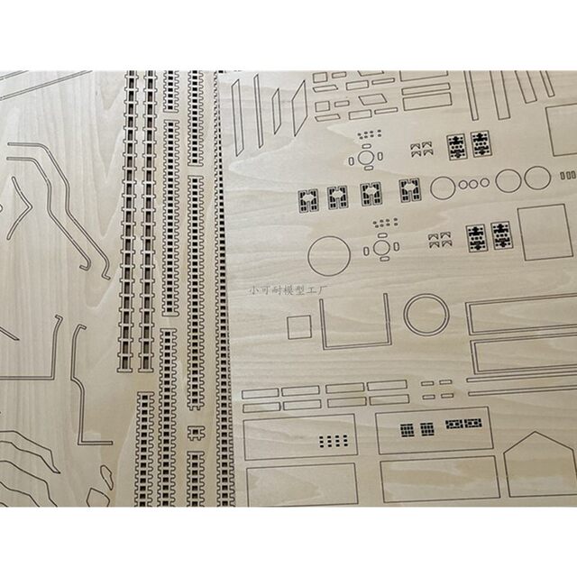 Laser cutting basswood board master model high precision