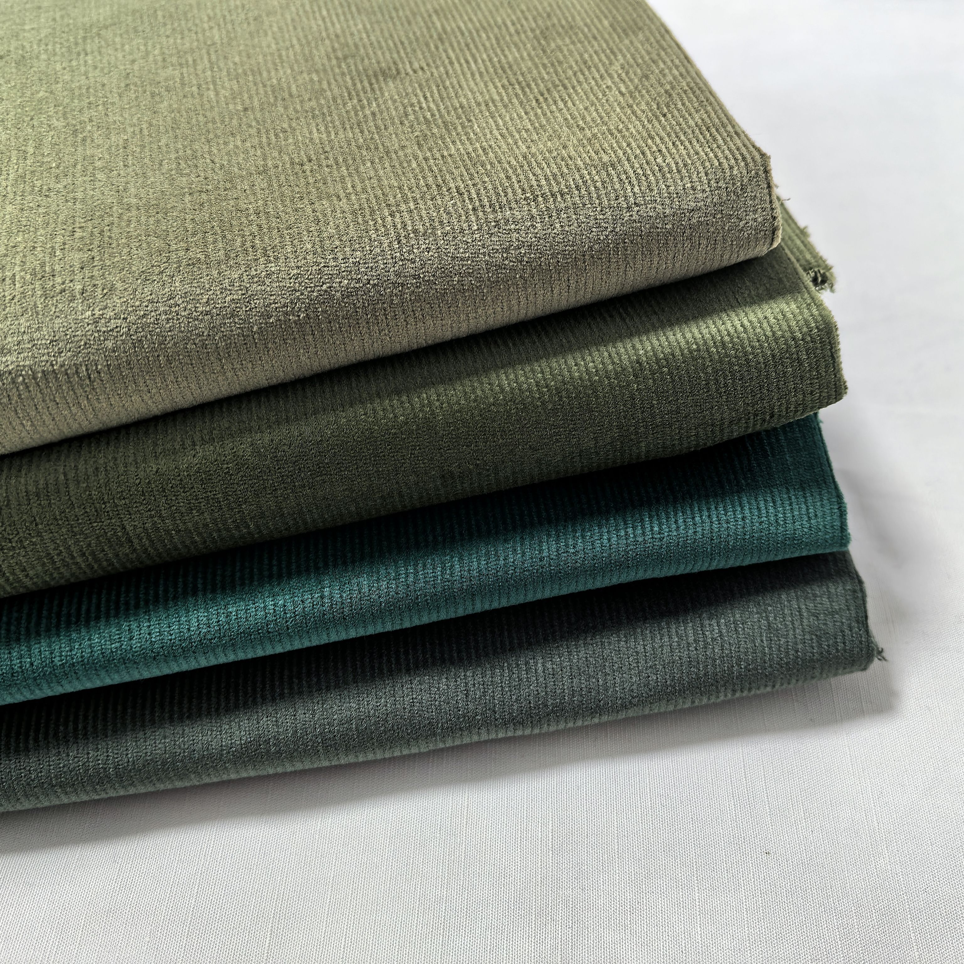 秋冬纯棉21坑细条弹力灯芯绒纯色面料柔软休闲裤手工DIY沙发布料 - 图1