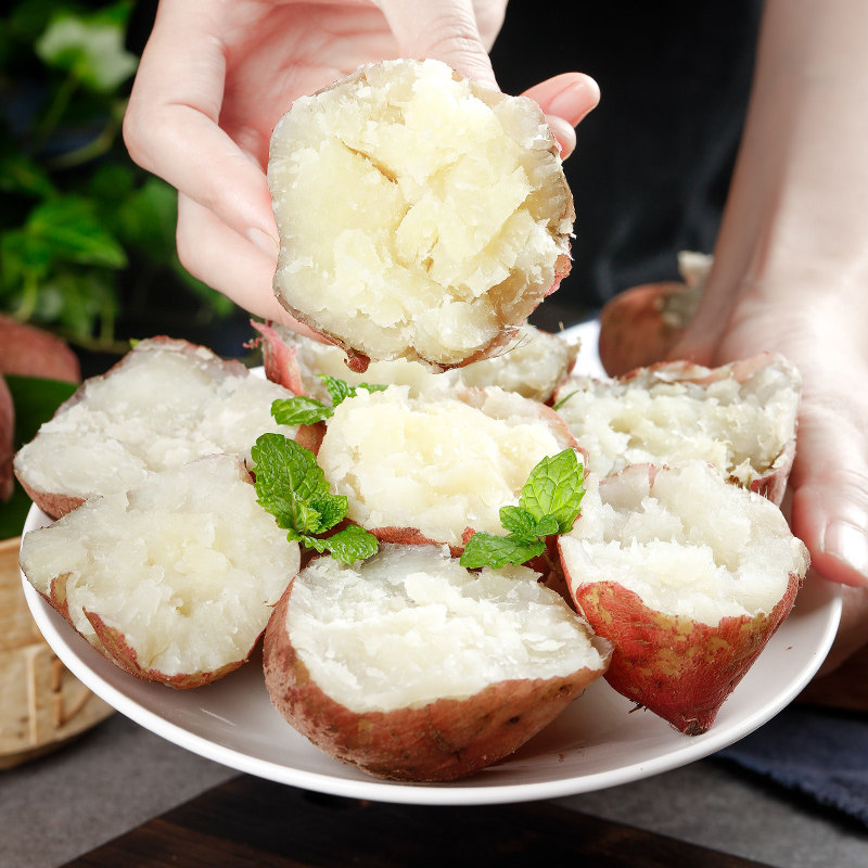 重庆白心助农红皮5新鲜板栗地瓜 果麦颂番薯