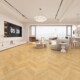 Imitation wood floor fishbone lotus soft light wood grain tiles