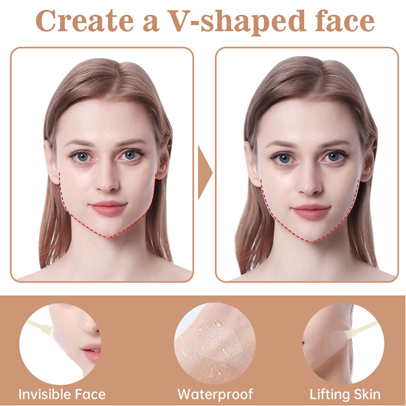 水滴脸贴Tila slimming face patch, droplet shaped, invisible-图1