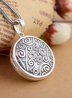 复古可打开圆形嘎乌盒复古圆形