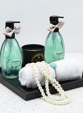 样板间卫生间摆件托盘组合装饰品