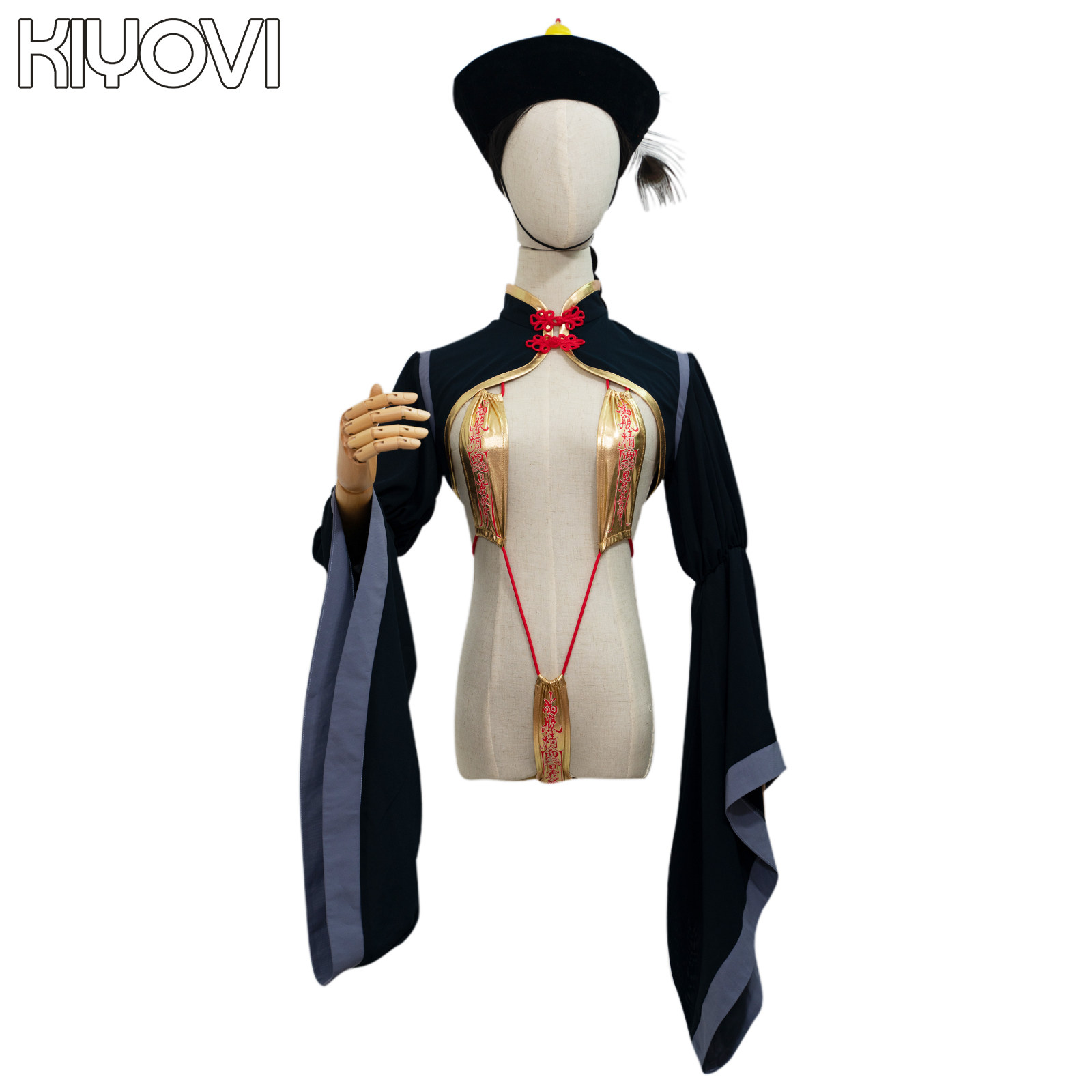 KIYOVI新款FGO源赖光COSPLAY女装僵尸动漫同人改良帽子绑绳套装,淘宝优惠券,粉丝福利购,淘宝优惠卷