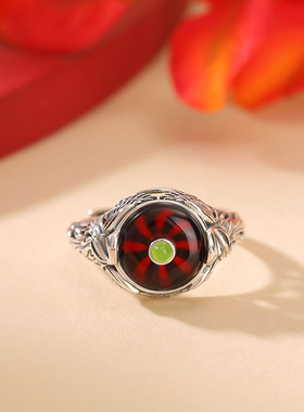 纯银凤凰戒指女士款新中式复古国风小众设计感高级轻奢气质食指戒