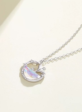 轻奢小众鱼尾项链女独特