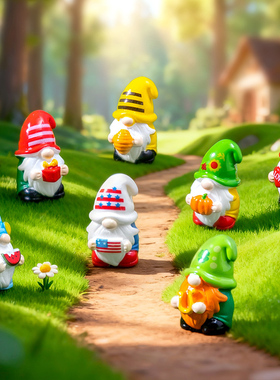 微景观树脂小矮人桌面小人摆件