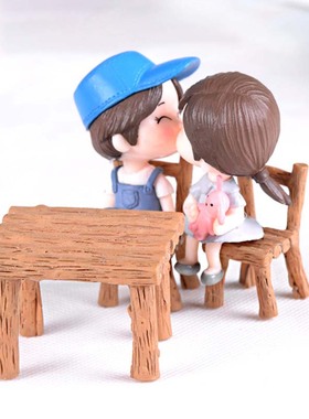 微景观卡通树脂桌凳方形桌子椅子