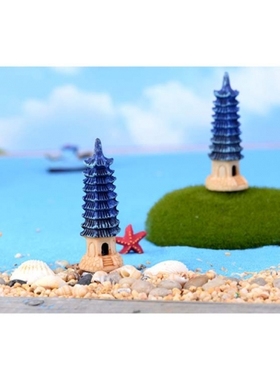 房屋摄影道具树脂灯塔建筑小摆件