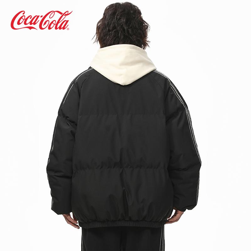Coca-Cola可口可乐 立领冬季保暖外套棉袄2024新款插肩袖棉服男女