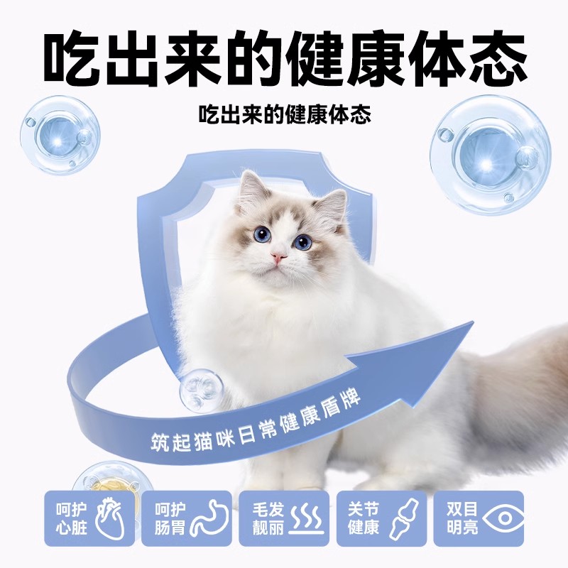 力狼猫粮成猫幼猫蓝猫流浪猫全阶段专用增肥发腮奶糕全价鲜肉4斤 - 图0