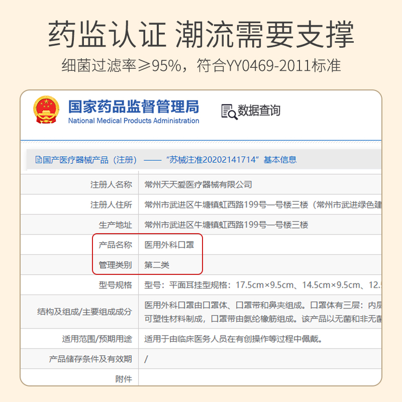 初医生莫兰迪色医用外科口罩一次性医疗灭菌女高颜值2024秋冬新款