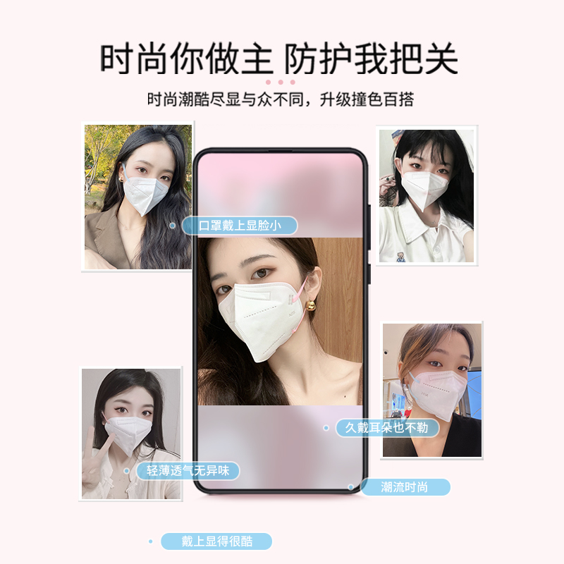 初医生n95级医用防护口罩一次性医疗级别官方正品女士高颜值透气 - 图0