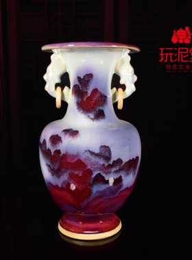 禹州钧瓷玩泥堂艺术馆花瓶