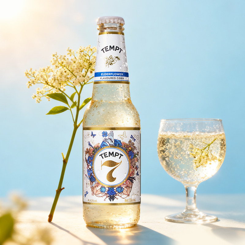 TEMPT诱惑七号诱惑全家桶西打果酒微醺女士酒女生气泡甜酒水果酒