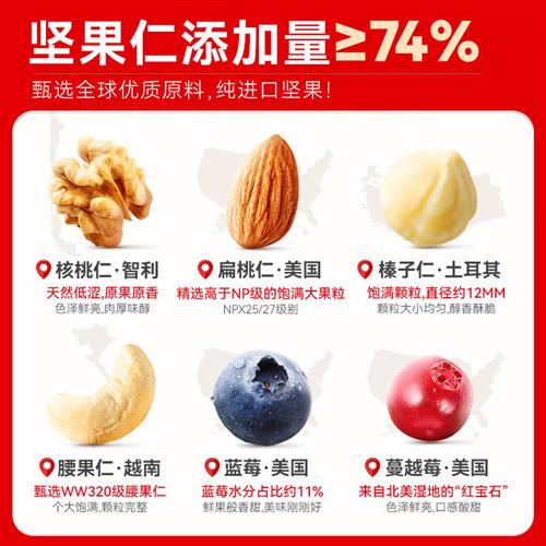 【百亿补贴】沃隆每日坚果700g混合坚果营养零食干果 - 图1