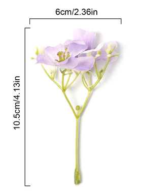 三叉菊花花朵仿真花假花绢花diy手作学士帽簪花花环配件家居装饰