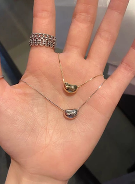 钛钢豆豆吊坠锁骨链女ins潮小众冷淡风