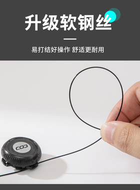 适用斐乐旋转纽扣鞋带扭扭鞋配件儿童运动鞋钢丝绳维修更换黑白色