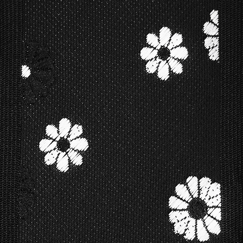 黑色领带男士韩版细窄手打款学院风休闲时尚百搭小雏菊潮流礼盒装,淘宝优惠券,粉丝福利购,淘宝优惠卷