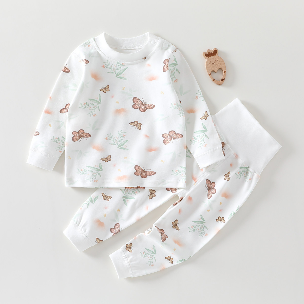 宝宝秋衣套装春秋季高腰护肚新生儿儿童秋裤内衣两件婴儿打底睡衣,淘宝优惠券,粉丝福利购,淘宝优惠卷