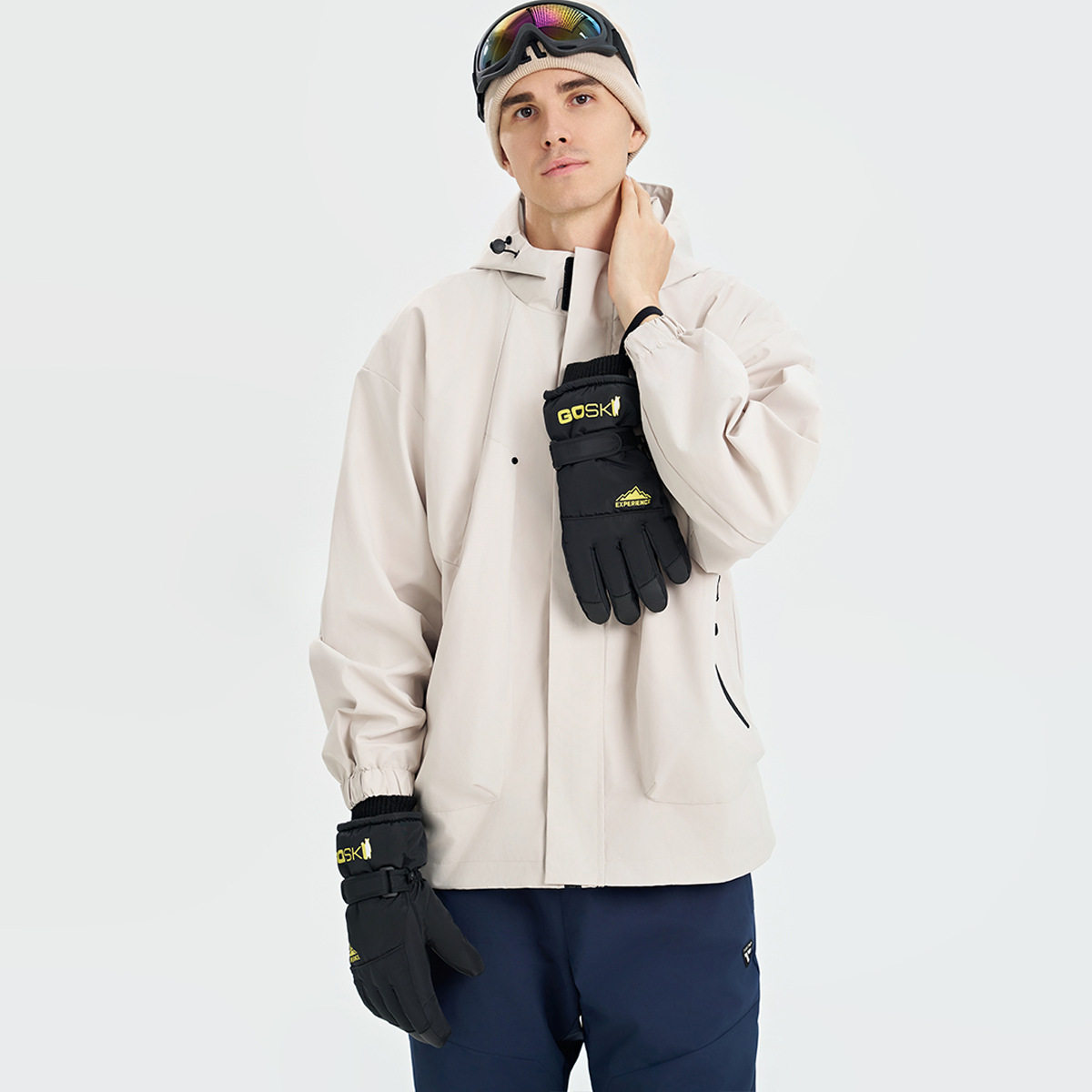 冬天触屏保暖手套分指防寒加绒男女滑雪手套户外加厚时尚骑行手套,淘宝优惠券,粉丝福利购,淘宝优惠卷