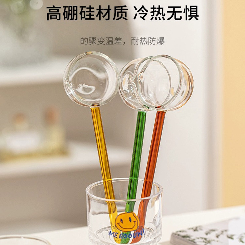 玻璃日式分茶勺长柄点茶舀茶勺功夫茶具围炉煮茶器零配件茶勺子,淘宝优惠券,粉丝福利购,淘宝优惠卷