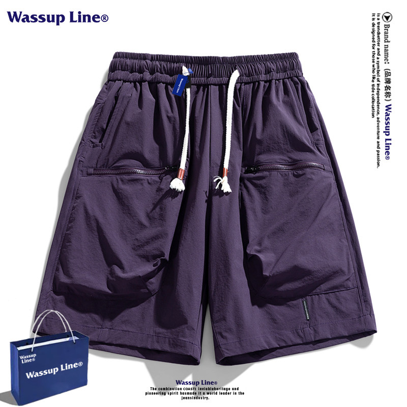 WASSUP Line潮牌工装短裤男士夏季宽松休闲五分裤大码运动中裤子,淘宝优惠券,粉丝福利购,淘宝优惠卷