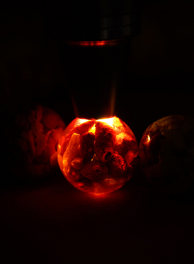 普陀山手串雄黄正品男女朱砂手链晶体晶体大高透砂护身颗粒本命年