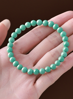 普陀山绿松石原矿蜜蜡无本命年手链天然守护普陀山手串优化女化解