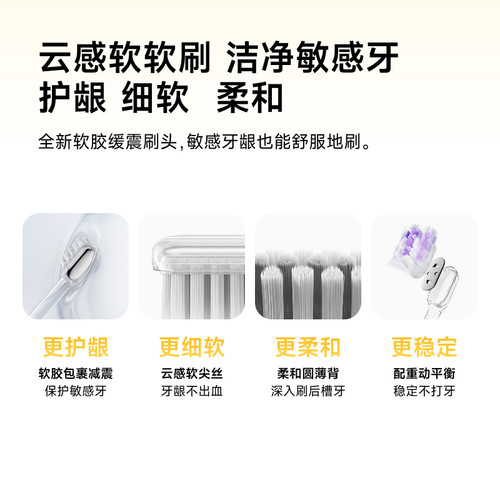 Laifen徕芬扫振电动牙刷SE家用成人软毛智能双支装情侣生日礼物 - 图2