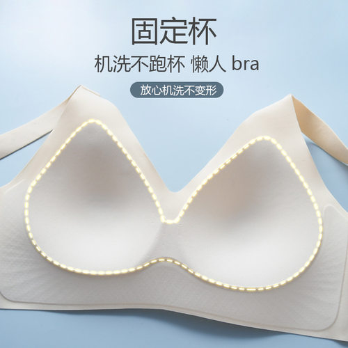 内衣女大胸显小夏季薄款无钢圈运动收副乳调整型防下垂大码文胸 - 图2