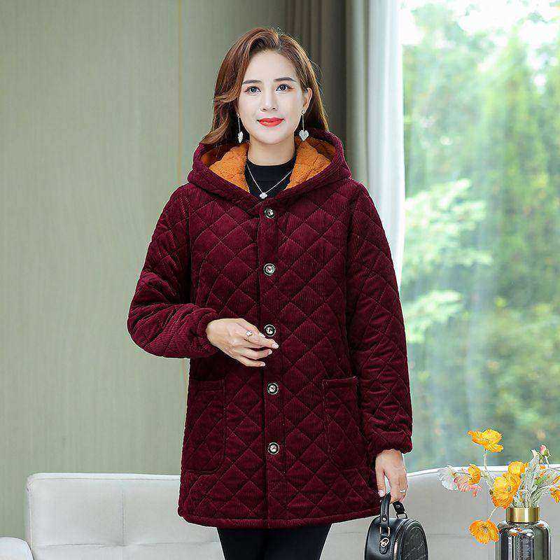四川省服冬季时尚中老年女装中长款加绒加厚棉袄女保暖棉衣棉罩衣,淘宝优惠券,粉丝福利购,淘宝优惠卷