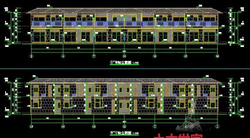 新规叠拼合院洋房高层刚需改善户型图CAD建筑设计金茂悦府南北方