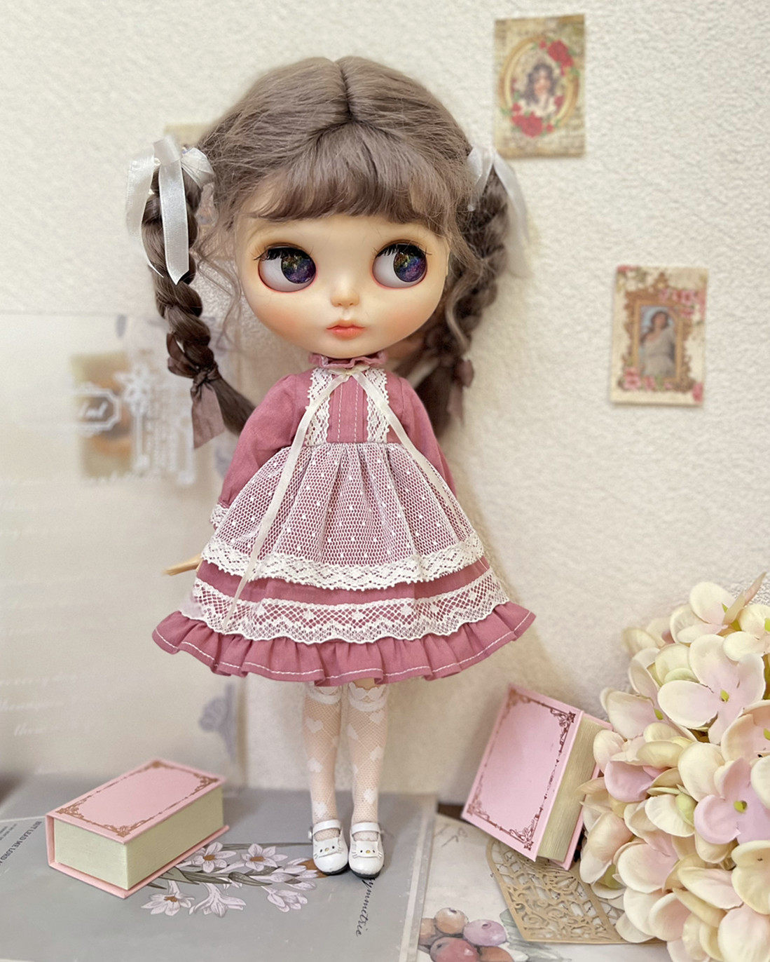 blythe/Azone/ob24 ob22 娃衣 少女心事 复古本色蕾丝连衣裙,淘宝优惠券,粉丝福利购,淘宝优惠卷