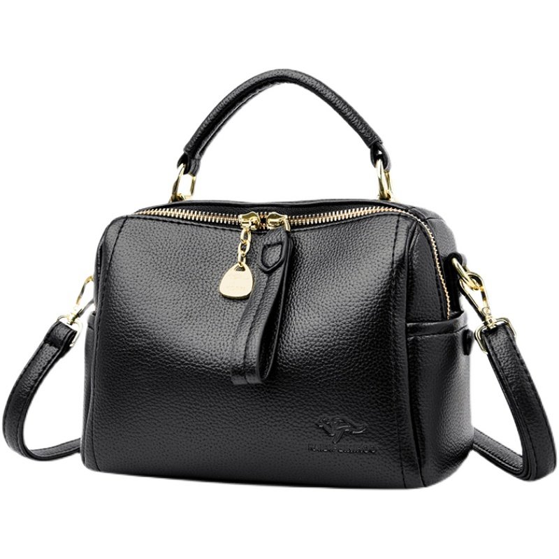 袋鼠真皮包包女包2025新款时尚妈妈斜挎包百搭女士单肩手提小方包,淘宝优惠券,粉丝福利购,淘宝优惠卷