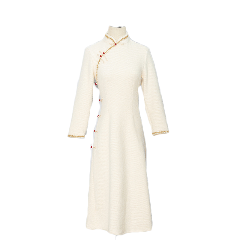 改良旗袍年轻款气质复古 秋思婵旗袍