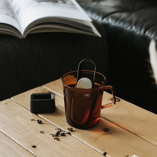 日本Kinto Cast琥珀复古咖啡杯拿铁杯耐热玻璃杯子马克杯水杯茶杯 - 图2