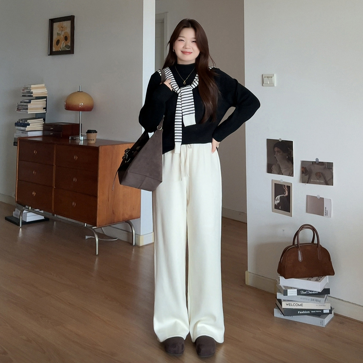 微胖的喵喵梨形报恩裤大码胖mm冬装厚款加绒裤遮胯阔腿裤子女0756,淘宝优惠券,粉丝福利购,淘宝优惠卷