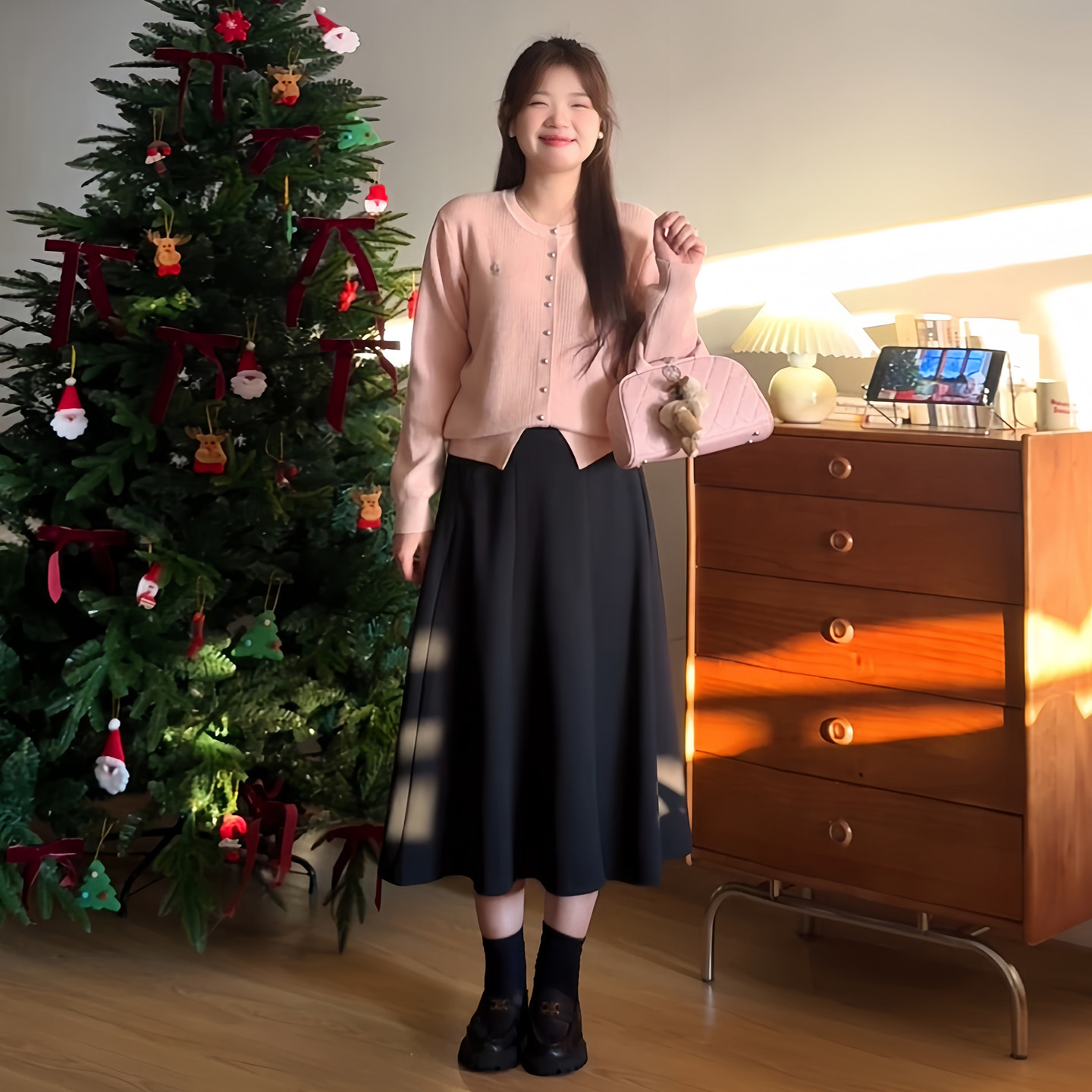 微胖的喵喵 大码女装梨形mm秋季显瘦宽松百搭高腰a字半身裙子0415,淘宝优惠券,粉丝福利购,淘宝优惠卷