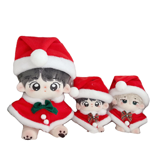 现货10cm15cm20cm娃衣圣诞老人小鹿套装棉花娃娃可爱公仔娃衣配饰 - 图3