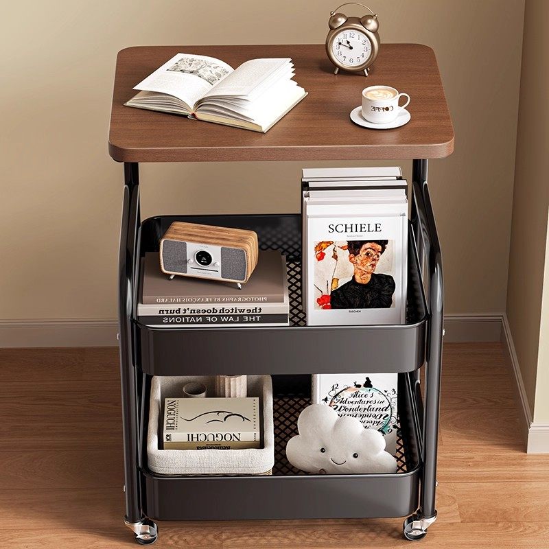 德国中古可移动小推车收纳置物架床头柜客厅沙发边几茶几零食架子,淘宝优惠券,粉丝福利购,淘宝优惠卷