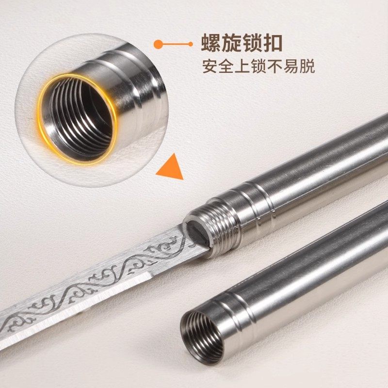 霸王棍全钢水果刀家用一体茶刀户外便携小刀随身高硬度锋利削皮刀,淘宝优惠券,粉丝福利购,淘宝优惠卷