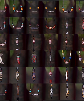 梵间星辰 西藏天然玛瑙 盲盒天珠吊坠锁骨链包挂随机发货盲盒包邮