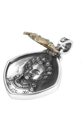 新款S925纯银扎基拉姆吊坠藏传扎基前世今生挂坠男女款民族风配饰