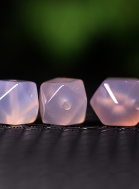 梵间星辰西藏天然玛瑙 凤血一线八棱10mm散珠diy配饰手链顶珠腰珠