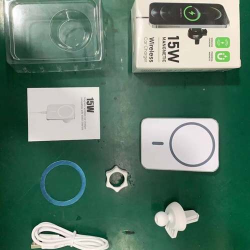 直销X16车载磁吸无线充支架magsafe适用于iphone12 13专用15W - 图0