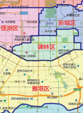 大荔蒲城白水合阳富平延安地图
