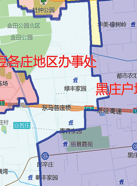 新版东城朝阳丰台石景山海淀地图