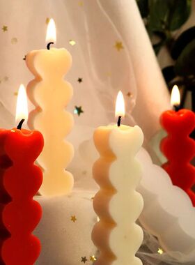 5 Amor Silicone cola molde, DIY vela produ??o decora??o, nov